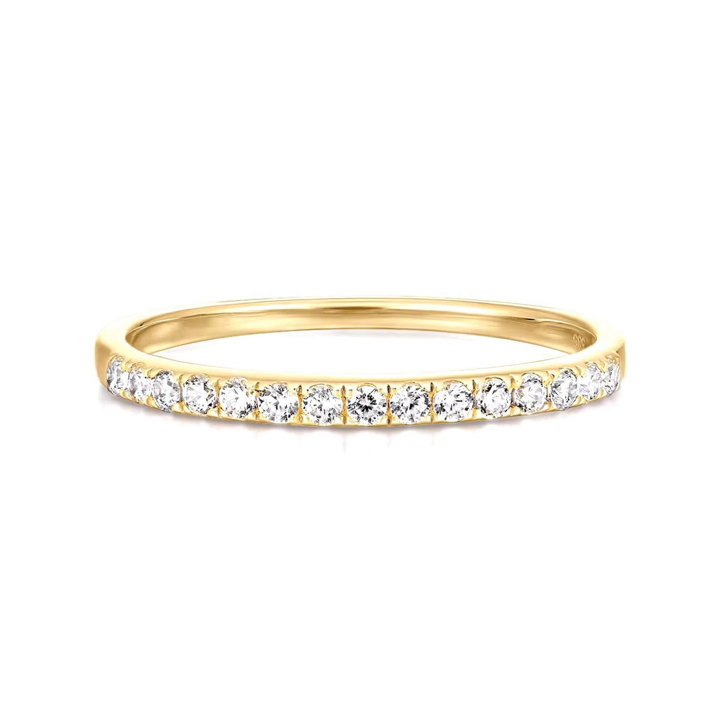 14k Solid Gold Classic Eternity Ring