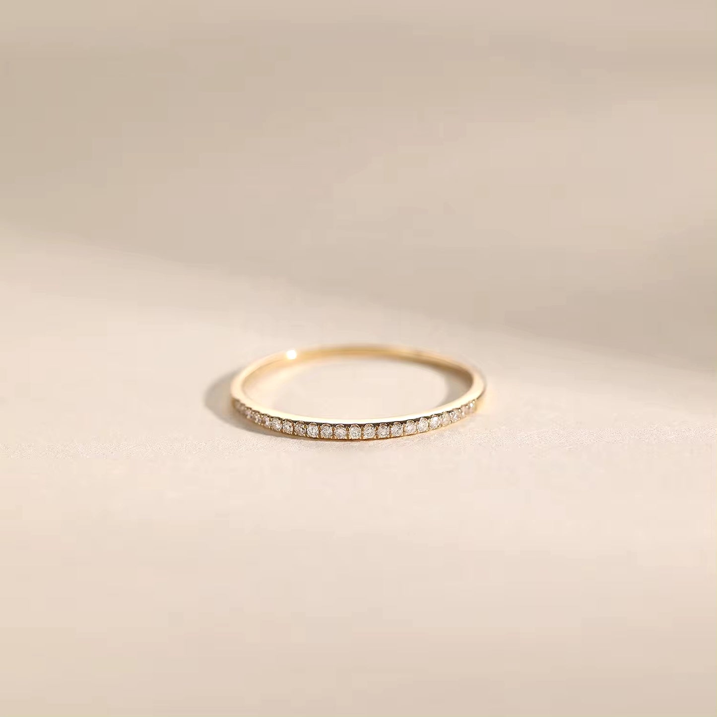 14k Solid Gold Classic Eternity Ring