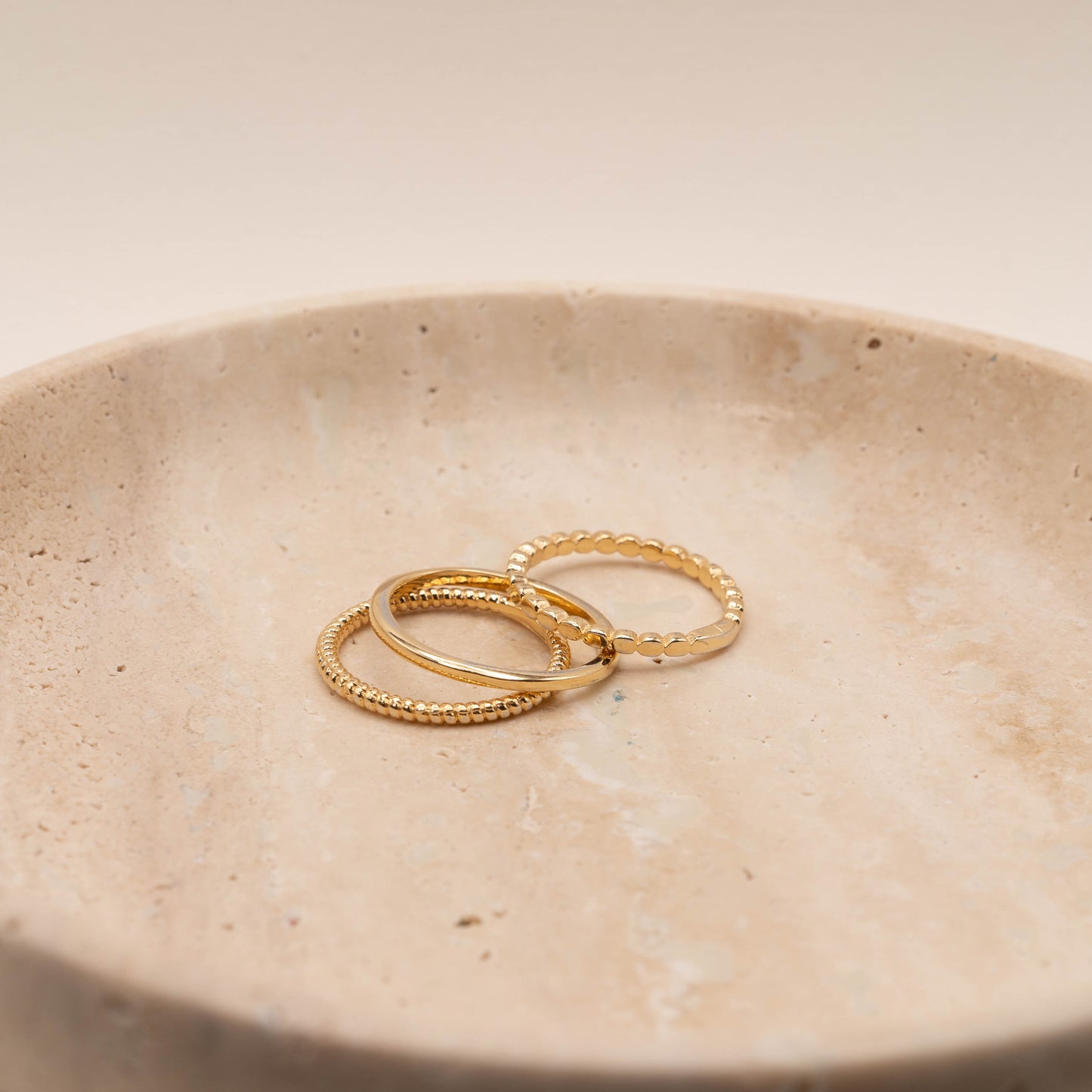 18k Gold-Filled Minimalist Ring Set