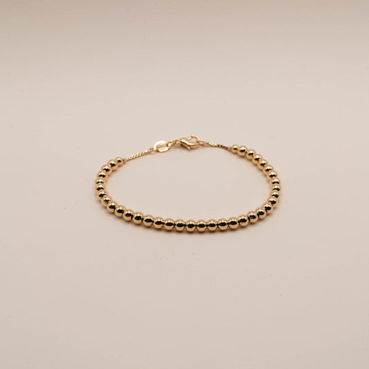 18k Gold Beaded Bracelet