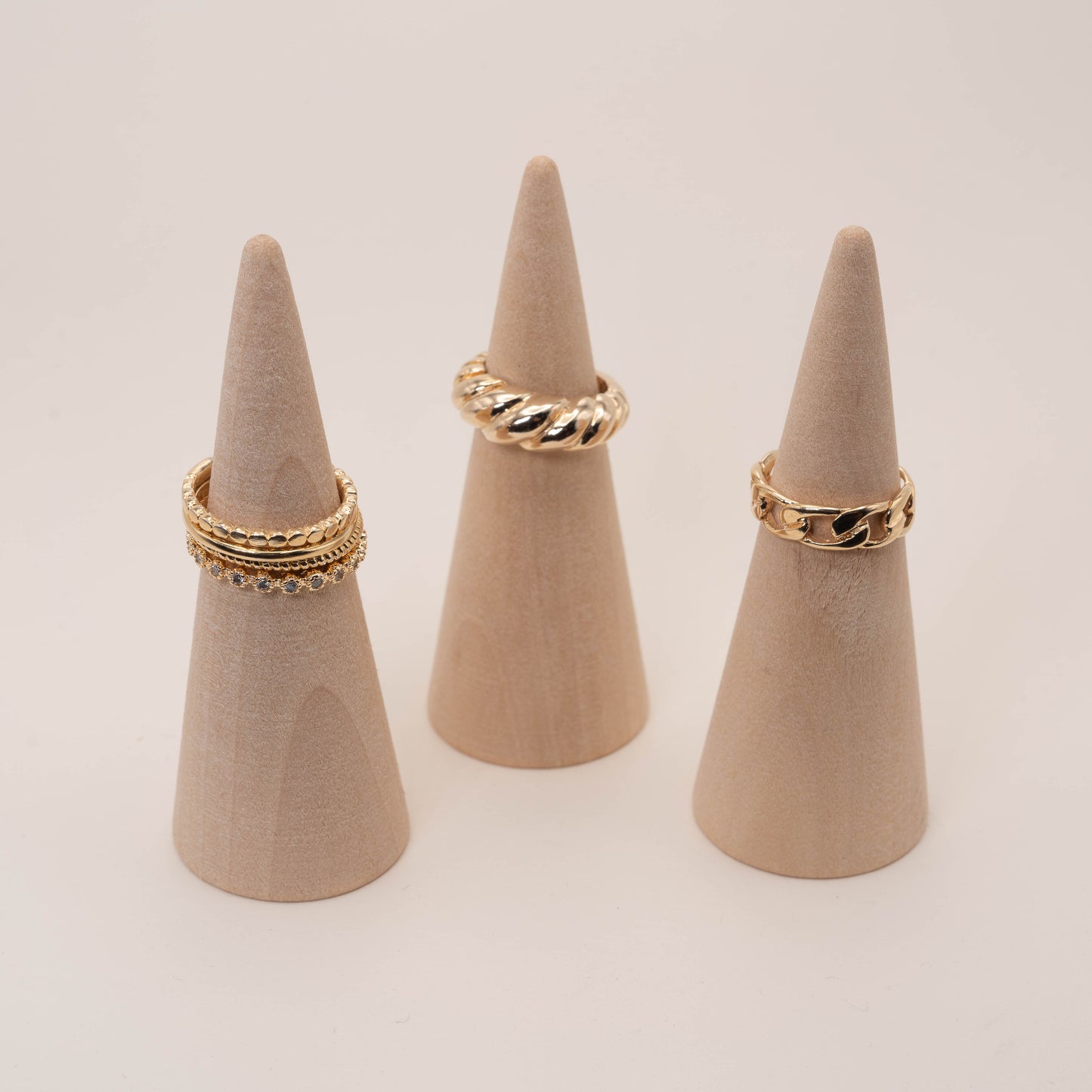 18k Gold-Filled Minimalist Ring Set