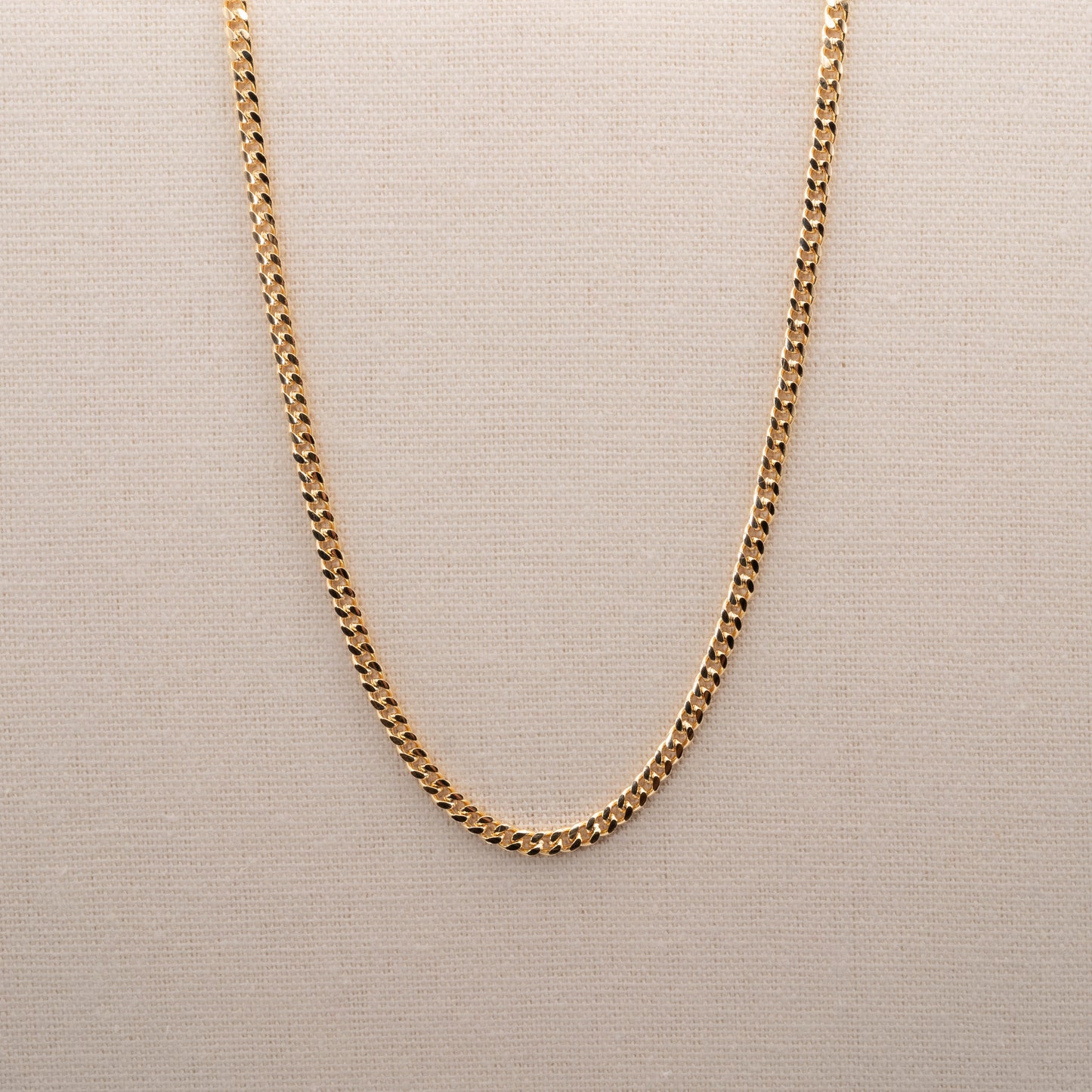 18K Gold Filled Diamond Cut Cuban Necklace